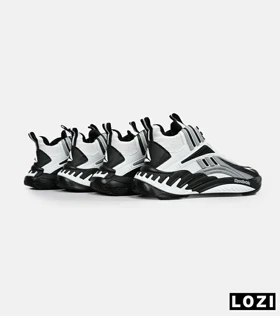کفش کتانی ساق‌دار مشکی سفید Reebok Shaq Attaq