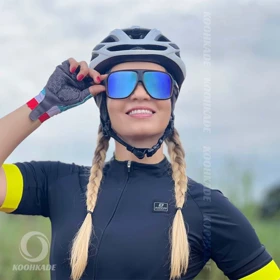 عینک KAPVOE K 64 02 فریم مشکی لنز آبی