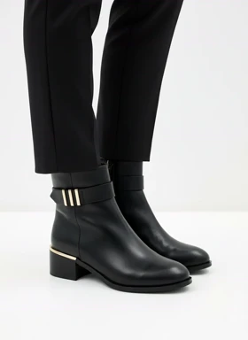 نیم بوت زنانه رزمری مدل Rosse merry Flat Ankle Boots SH6099