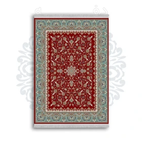 فرشینه از جنس پارچه هازان مخمل ترک طرح سنتی و مدرن برند دفه کد DAMG107