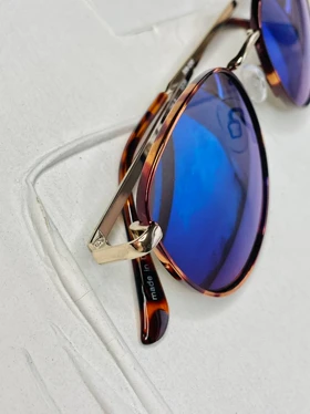 عینک فریم‌فلزی پلنگی