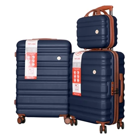 مجموعه 2 عددی چمدان MR مدل MR-40380-3X به همراه کیف لوازم آرایشی (سرمه‌ای)