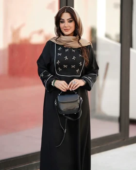 مانتو عبایی پاپیون ماربل