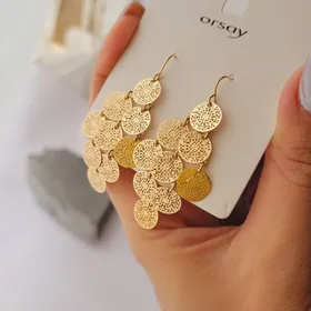 گوشواره آویز حصیری شیک