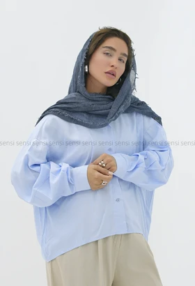 شومیز لینن باکسی