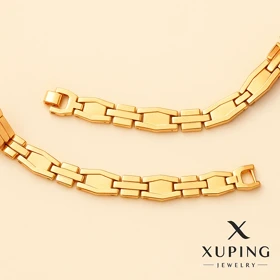 دستبند ژوپینگ طلایی مدل زنجیری مردانه و زنانه