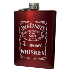 قمقمه جیبی استیل تک هیپ فلاسک جک دنیلز (قرمز شرابی)