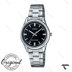 کاسیو زنانه LTP-V005D-1A سیلور صفحه مشکی Casio-10316-L