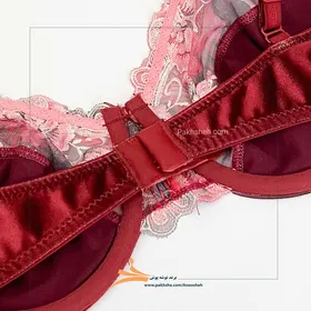 ست مخمل فنردار Maroon برند نوشه پوش