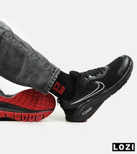 کفش کتانی مردانه و زنانه مشکی قرمز نایک NIKE PEGASUS V10
