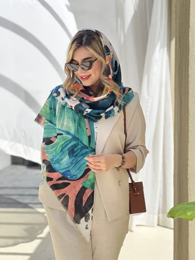 روسری نخی طرحدار کد 175