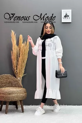 مانتو طرحدار پایین چین