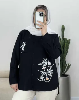 شومیز طرح چهره(41)کد3473
