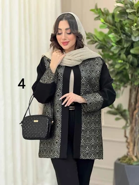 مانتو طرح دار سیمین
