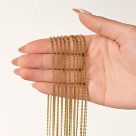 زنجیر ونزی 1/5 میل 45 سانت جنس استیل