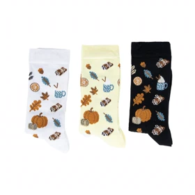 جوراب ساق بلند طرحدار زنانه مدل wo4069