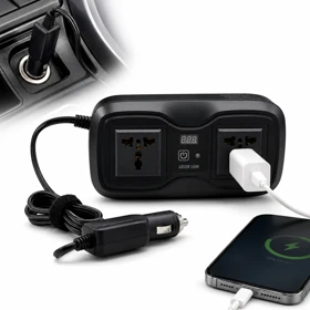 اینورتر فندکی خودرو گرین لاین مدل GC-233 ظرفیت 200 وات