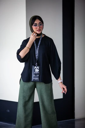 مانتو جلو بسته مراکشی الناز