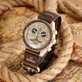 ساعت امگا سواچ Omega x Swatch Speedmaster BeK1 (قهوه‌ای)