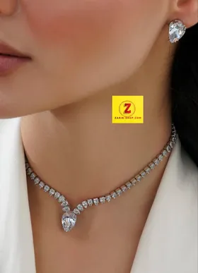 نیمست نگینی زنانه طرح جواهر