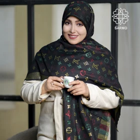 روسری گلوی هفت رنگ