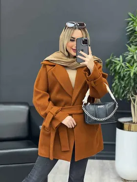 پالتو یقه انگلیسی آستین پاگن
