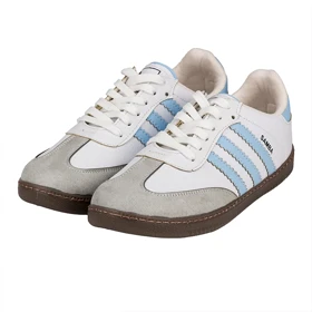 کفش کتانی زنانه آدیداس سامبا سفید آبی کد 2279