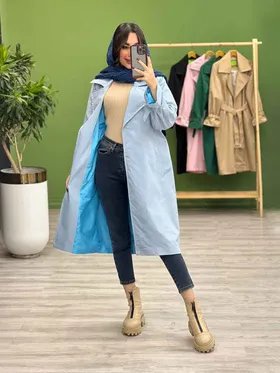 بارانی بلند آستین سگک
