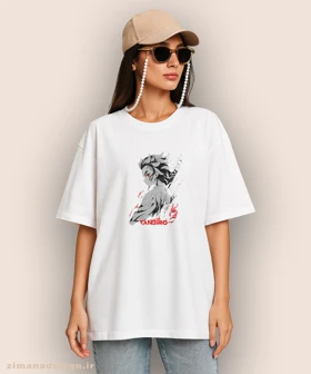 تیشرت لش مردانه و زنانه طرح شیطان کش شخصیت تانجیرو کد 938