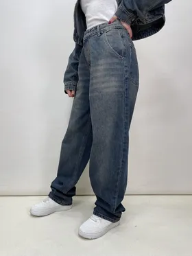 شلوار جین زنانه بگ بالونی مکس