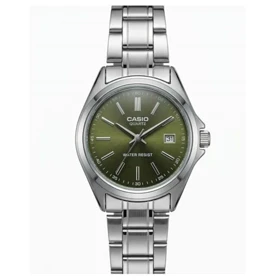ساعت مچی زنانه کاسیو casio تقویم دار (سبز)