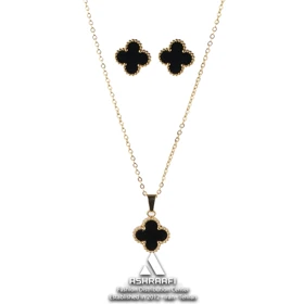 ست ونکلیف مشکی Vancliffe Necklace & Earrings GK