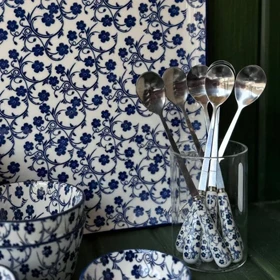 قاشق شربت خوری طرح دنی هوم گل آبی