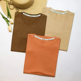 تیشرت ساده مدادرنگی کد 709