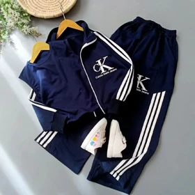 سه تیکه دخترانه سویشرت،تاپ،شلوار بگ کلوین