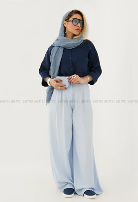 شومیز شیشه ای تک جیب کد1005554