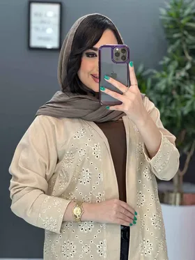 شومیز سوزن دوزی جلو چین‌دار
