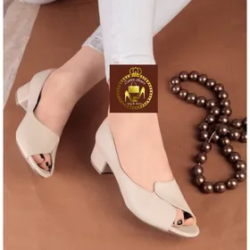 صندل پاشنه 3سانت جلو باز مدل ملیکا