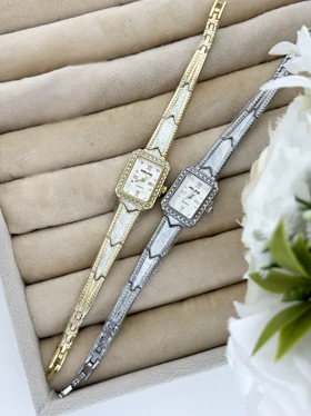 ساعت بند سرامیکی صفحه مستطیل زنانه 943