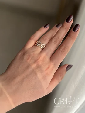 انگشتر نگینی ژوپینگ ظلایی