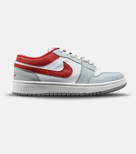 کفش کتانی مردانه و زنانه سفید طوسی قرمز 1 NIKE AIR JORDAN مدل 8773