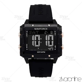 ساعت اورجینال ناوی فورس NaviForce دیجیتالی مربعی مشکی 106941
