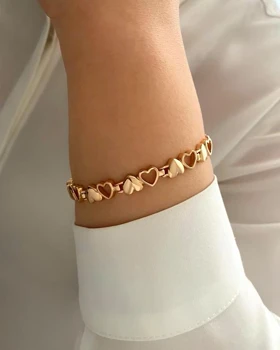 دستبند آینه ای قلبی ژوپینگ