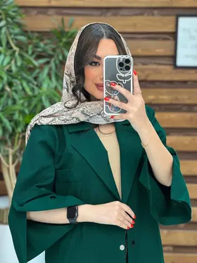 مانتو لینن آستین مثلثی