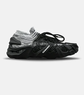 کفش کتانی مردانه مشکی سفید BALENCIAGA مدل 8976