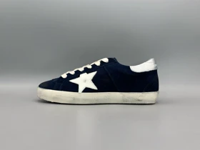 کتانی گلدن گوس ال تی دی جیر سرمه ای سفید نقره ای/Golden Goose limited edition
