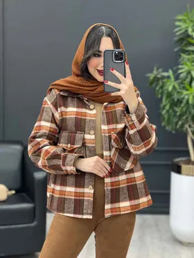کت چهارخونه دو جیب
