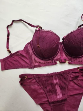 ست سوتین و شورت جکدار فنردار کد: 5109