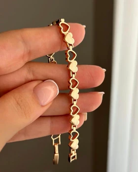 دستبند آینه ای قلبی ژوپینگ