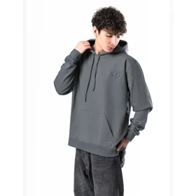 هودی طوسی فیلی زیگ zig مدل basic comfort کد369